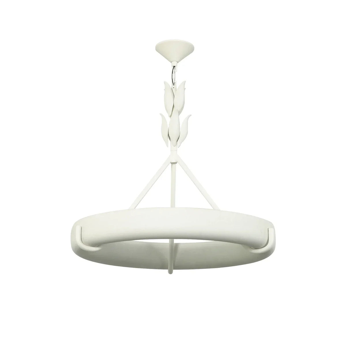 Elodie Plaster Petal Ring Chandelier – Plaster detail 23