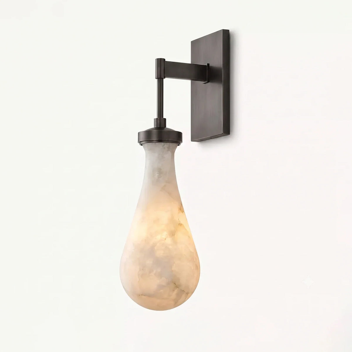 Elowen Alabaster Teardrop Wall Sconce – Alabaster detail 16