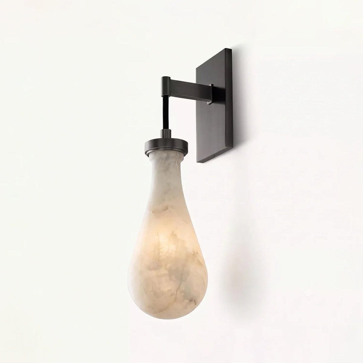 Elowen Alabaster Teardrop Wall Sconce – Alabaster detail 14
