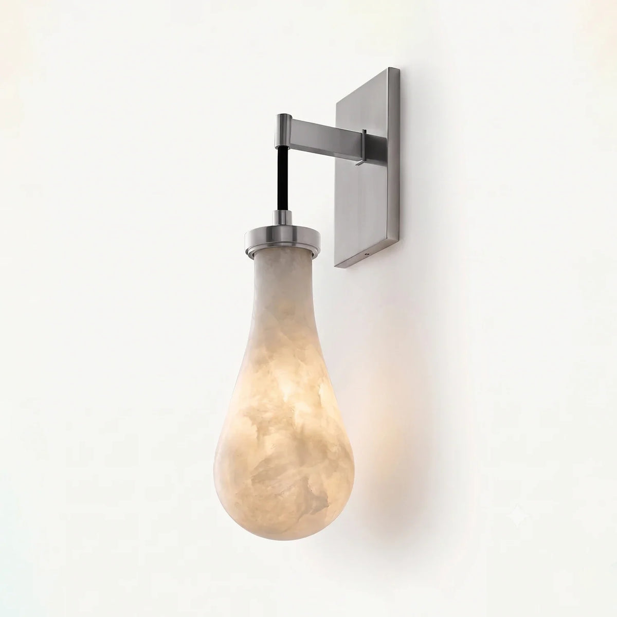 Elowen Alabaster Teardrop Wall Sconce – Alabaster detail 17