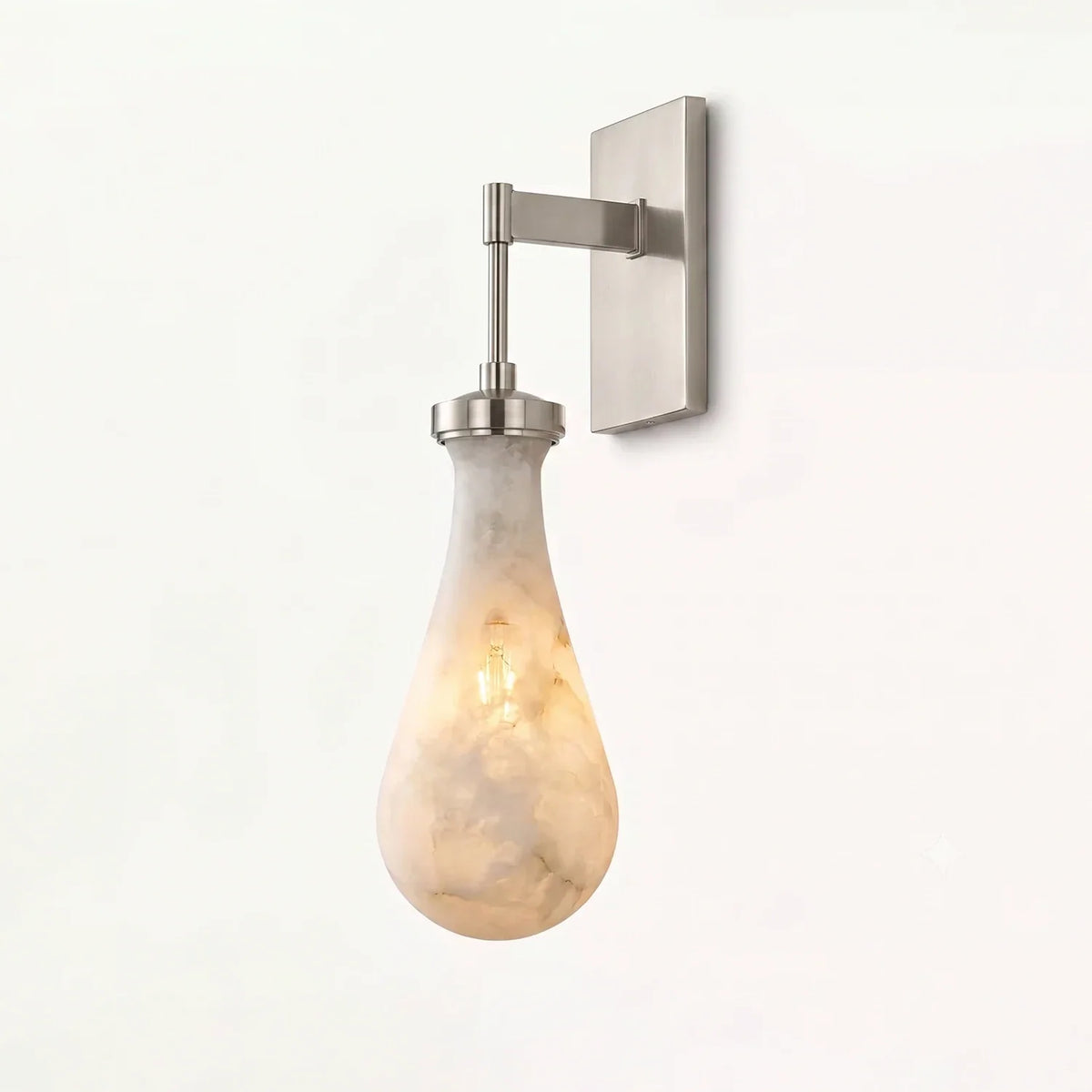 Elowen Alabaster Teardrop Wall Sconce – Alabaster detail 18