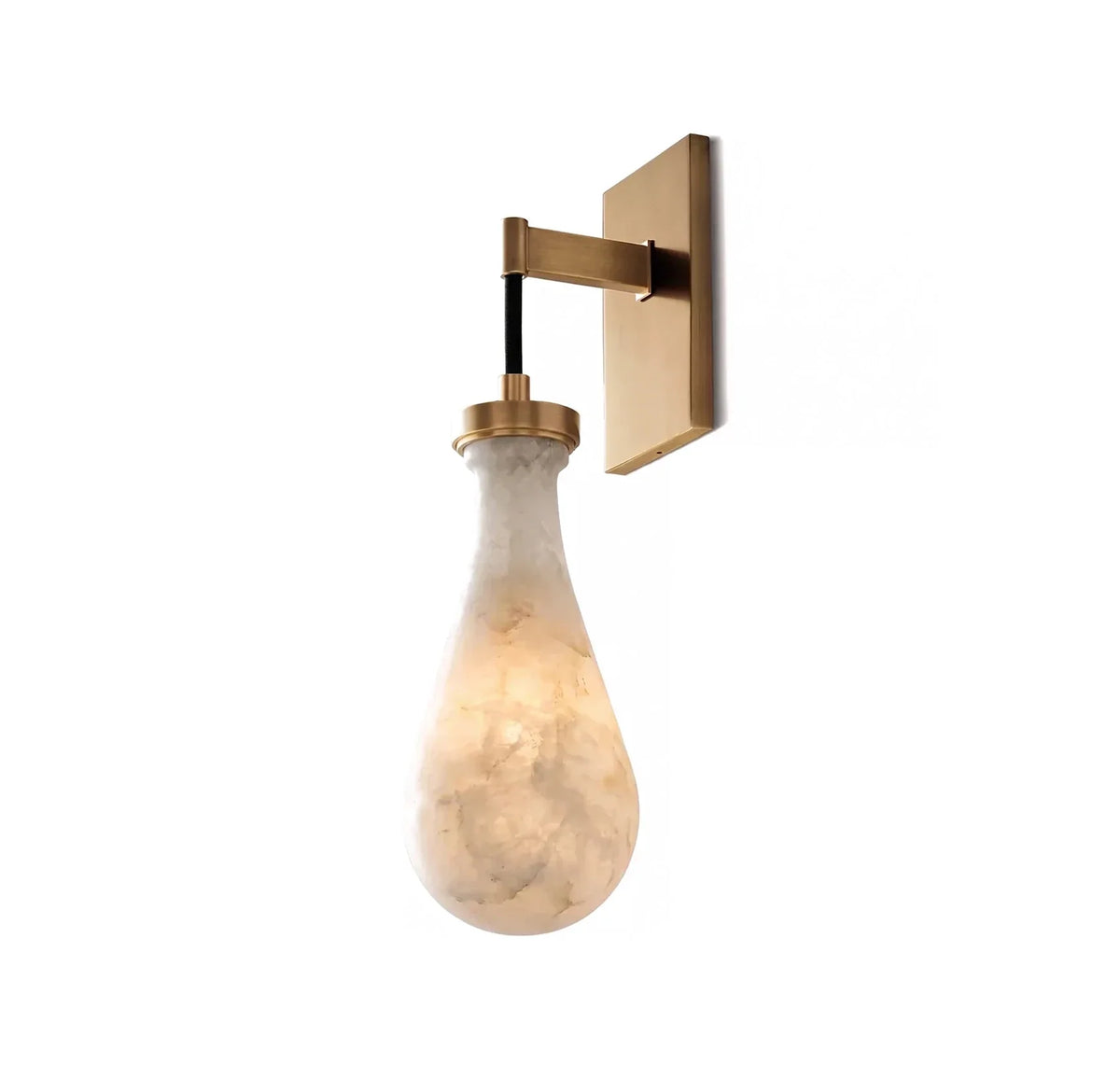 Elowen Alabaster Teardrop Wall Sconce – Alabaster detail 20