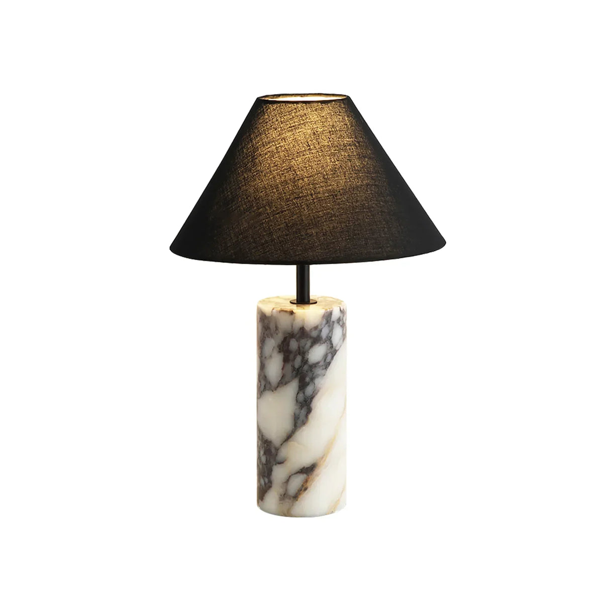 Fabric Marble Table Lamp