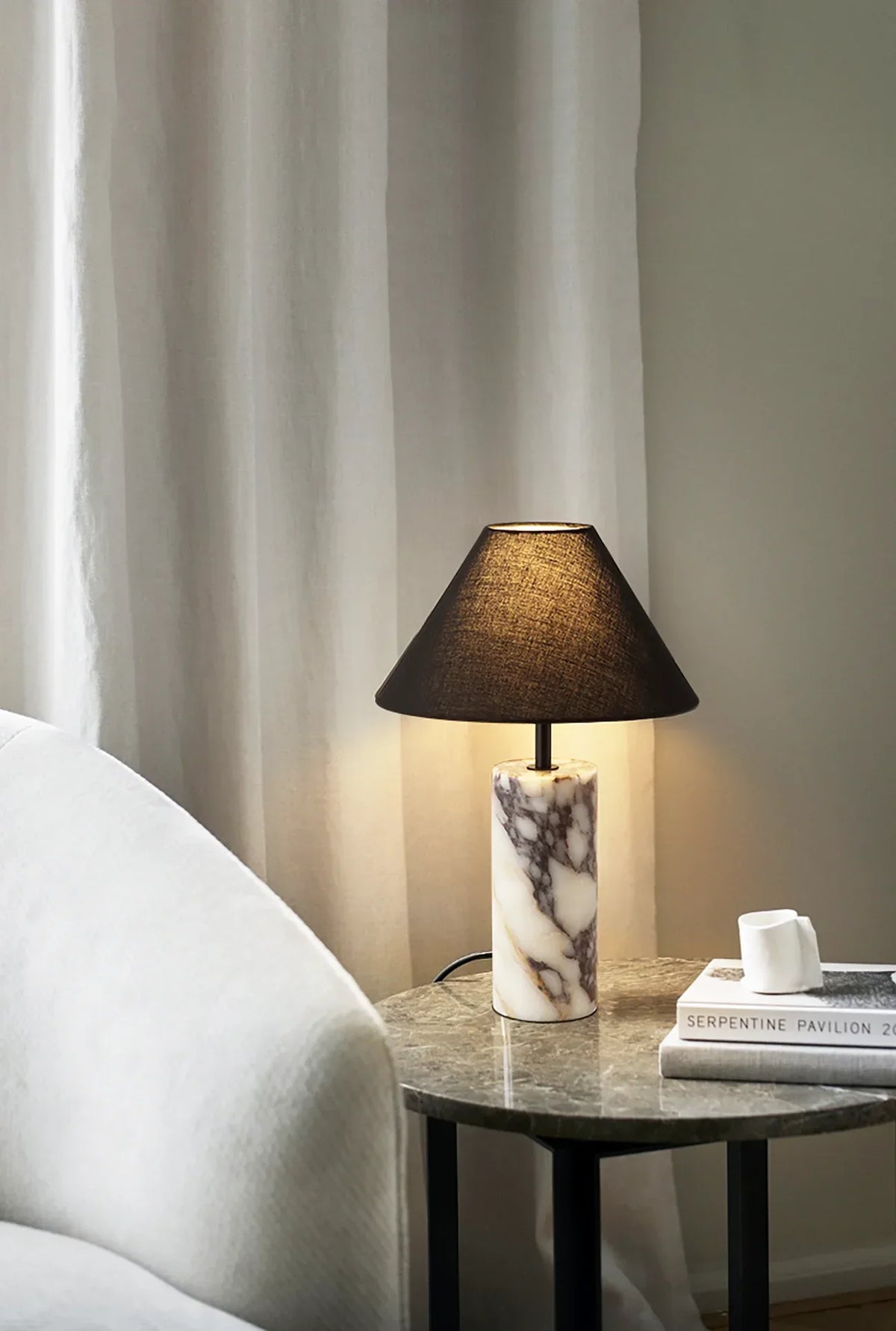 Fabric Marble Table Lamp – Marble detail 6