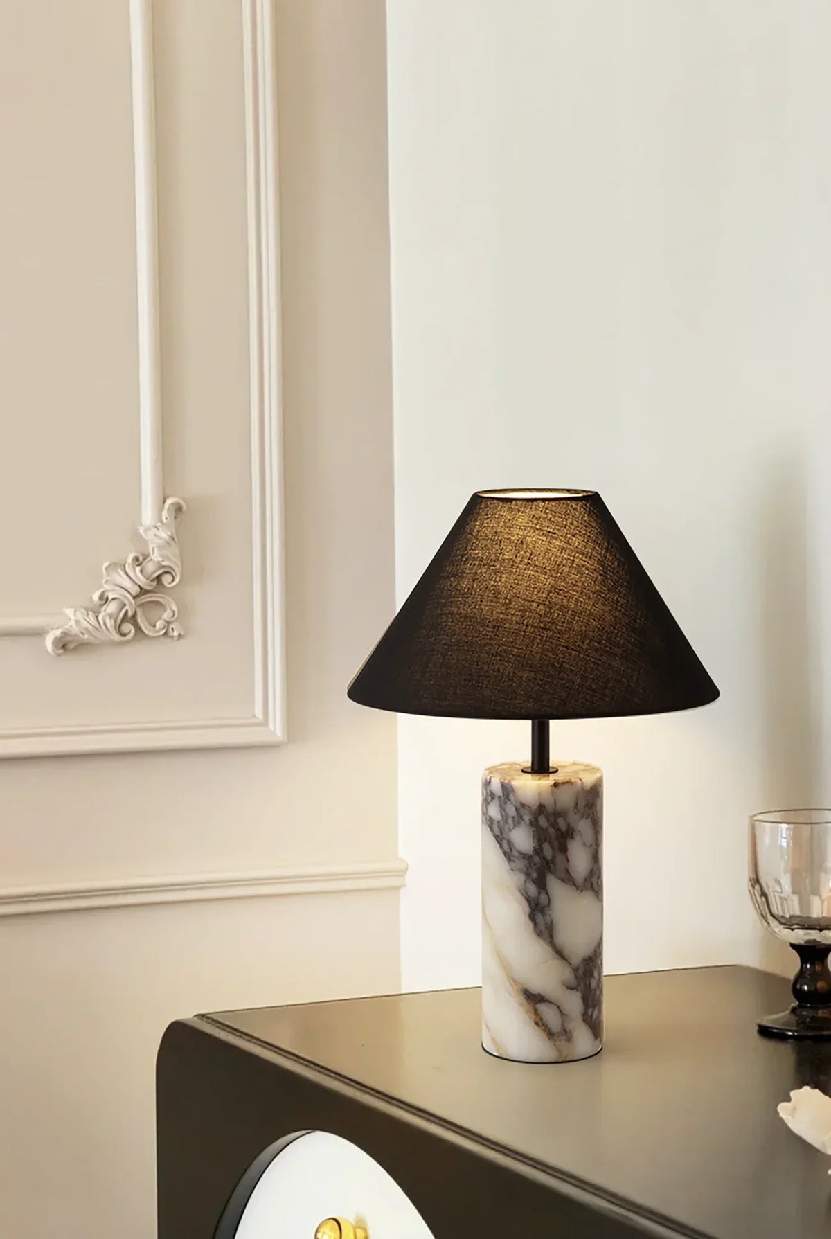 Fabric Marble Table Lamp – Marble detail 7