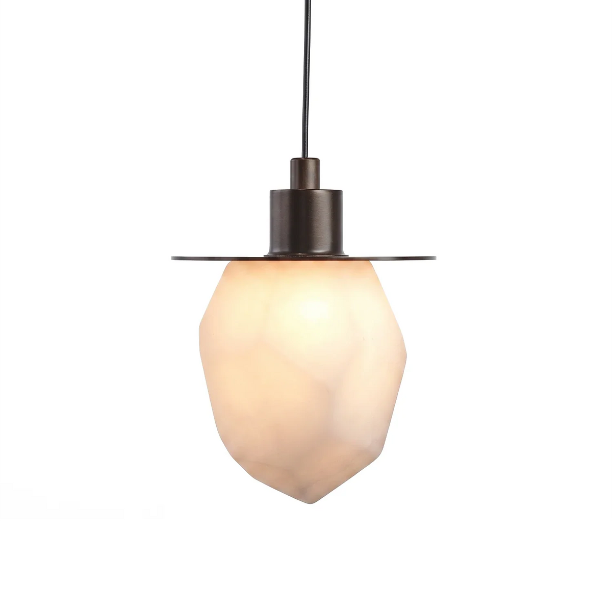 Faceted Alabaster Pendant Light – Alabaster detail 15