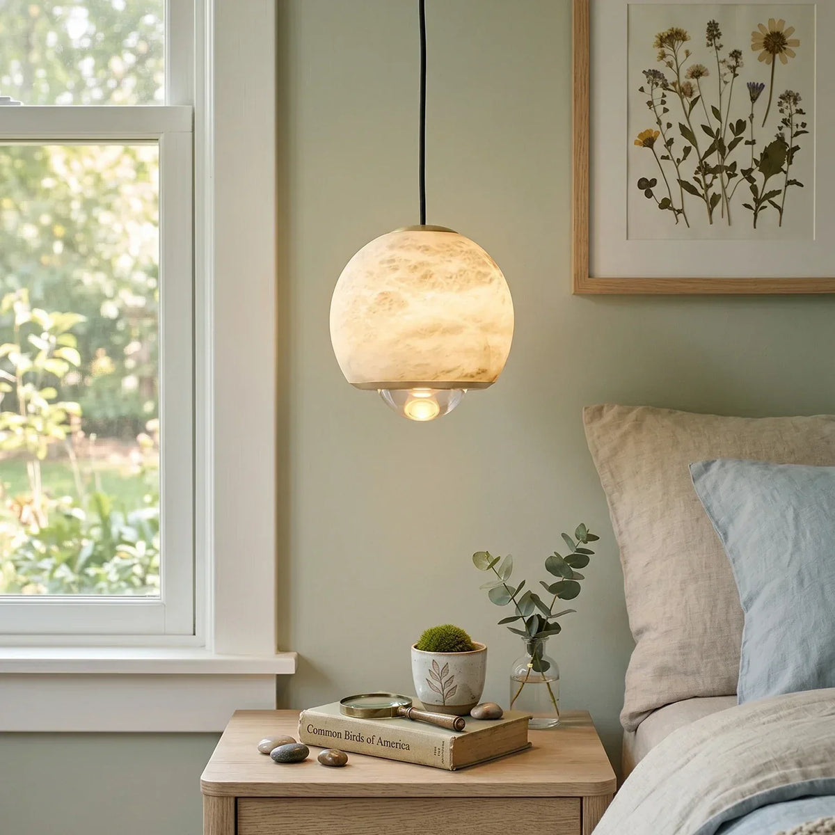 Ferox Alabaster Pendant Light – Alabaster detail 2