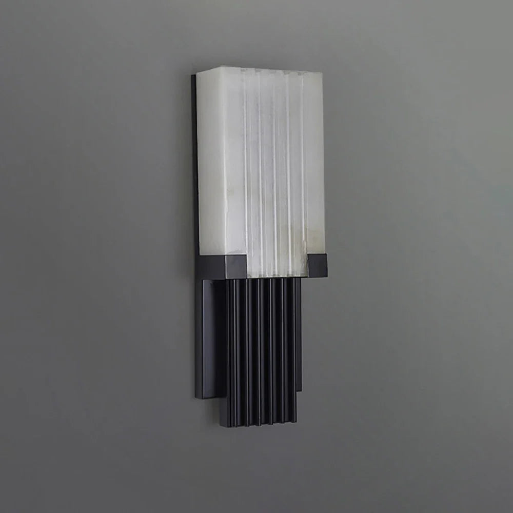 Fluted Alabaster Column Wall Sconce – Alabaster detail 14