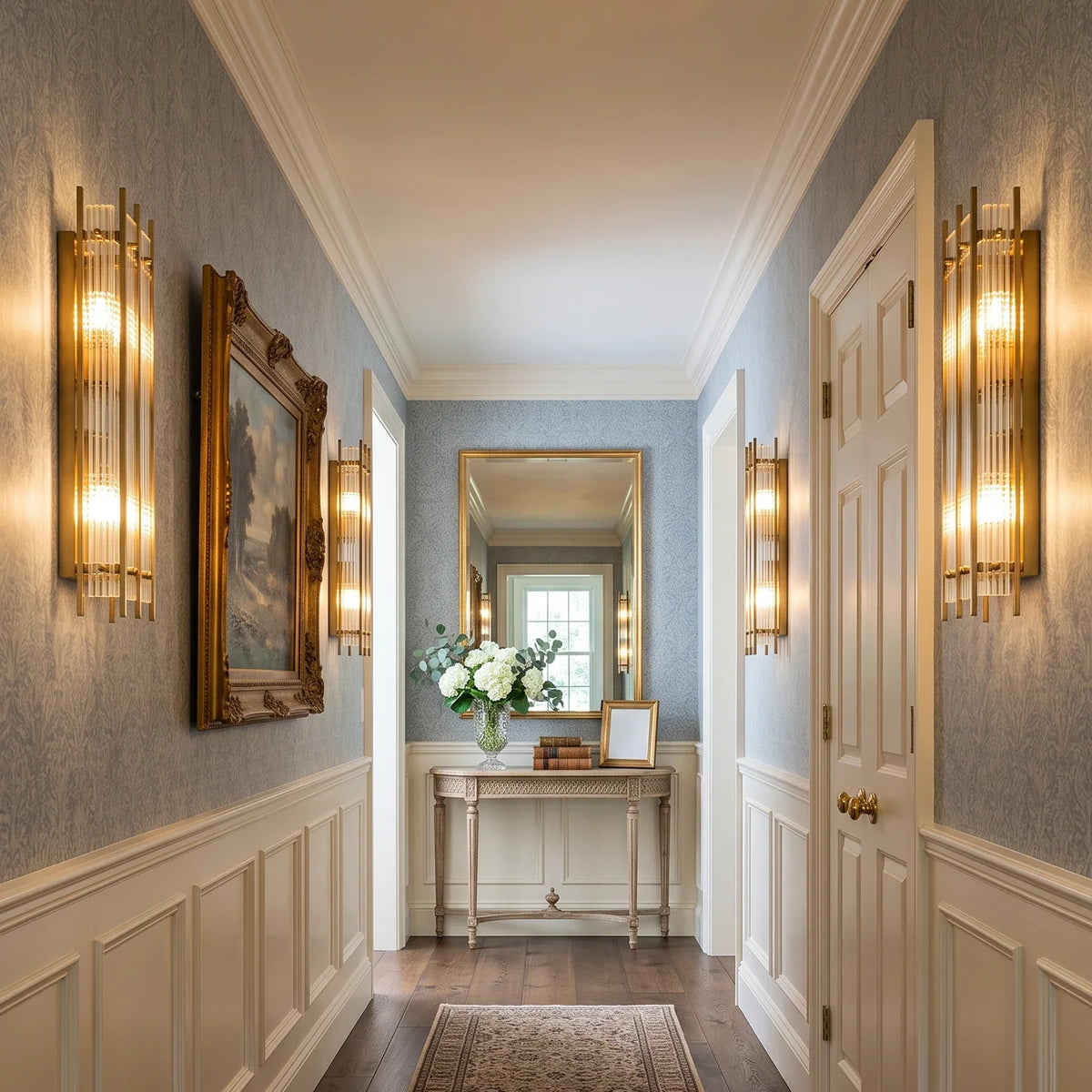 Fluted Glass Rod Wall Sconce – Glass detail 9