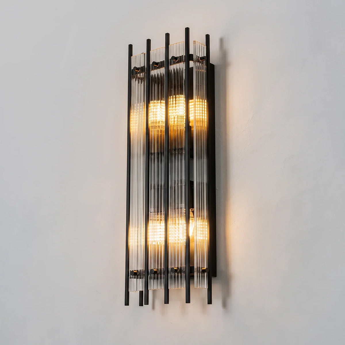 Fluted Glass Rod Wall Sconce – Glass detail 25