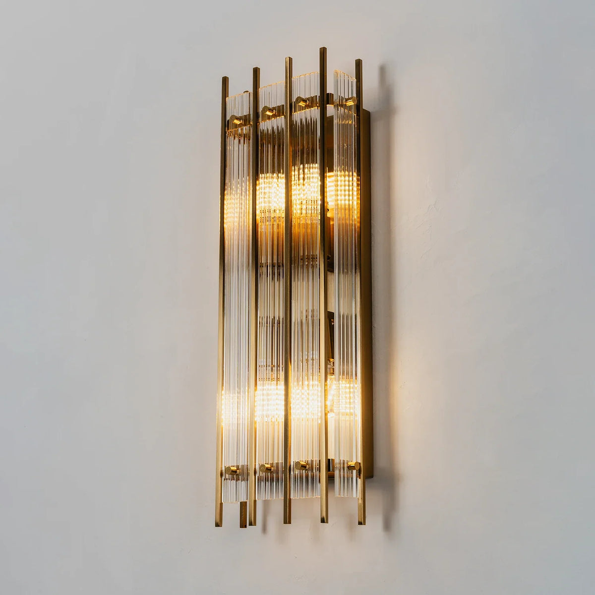 Fluted Glass Rod Wall Sconce – Glass detail 24