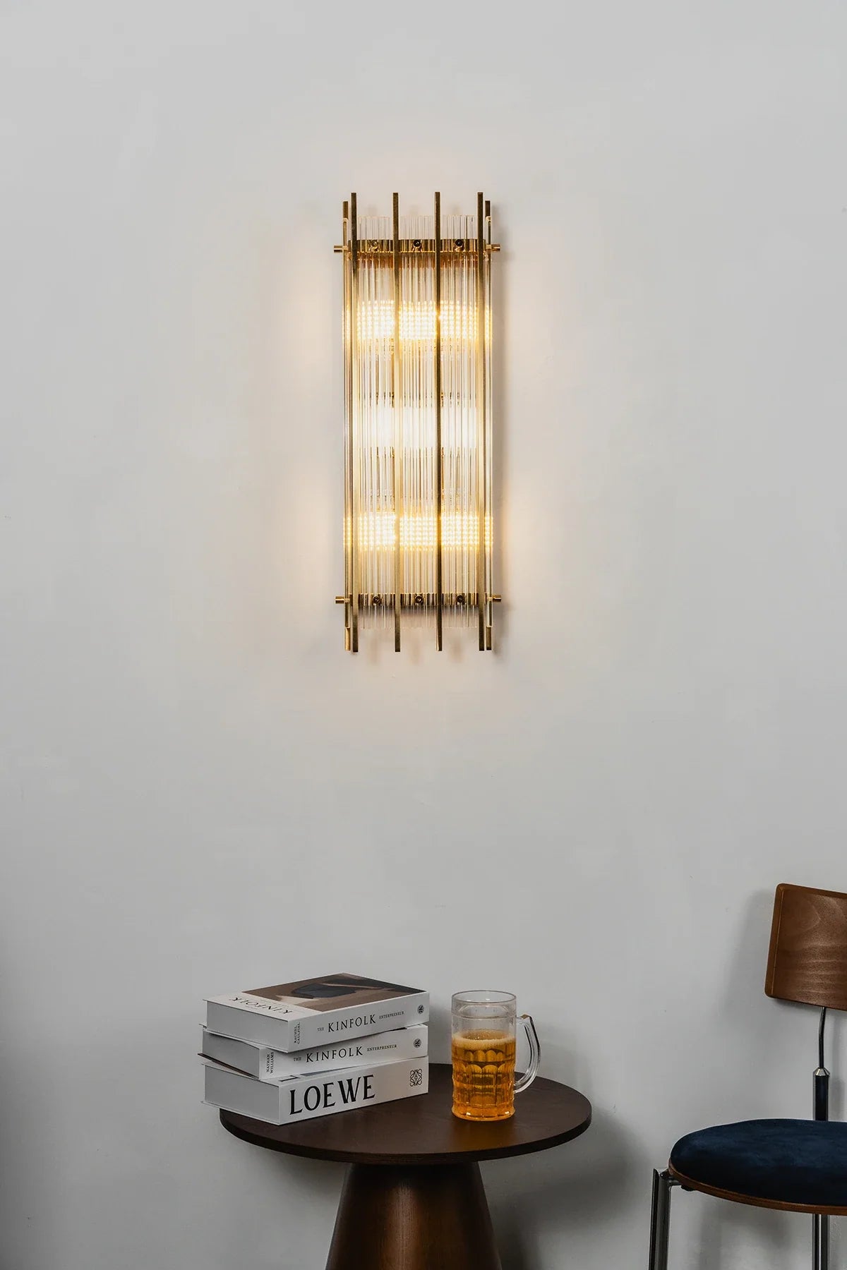 Fluted Glass Rod Wall Sconce – Glass detail 19