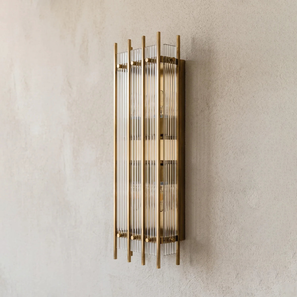 Fluted Glass Rod Wall Sconce – Glass detail 33