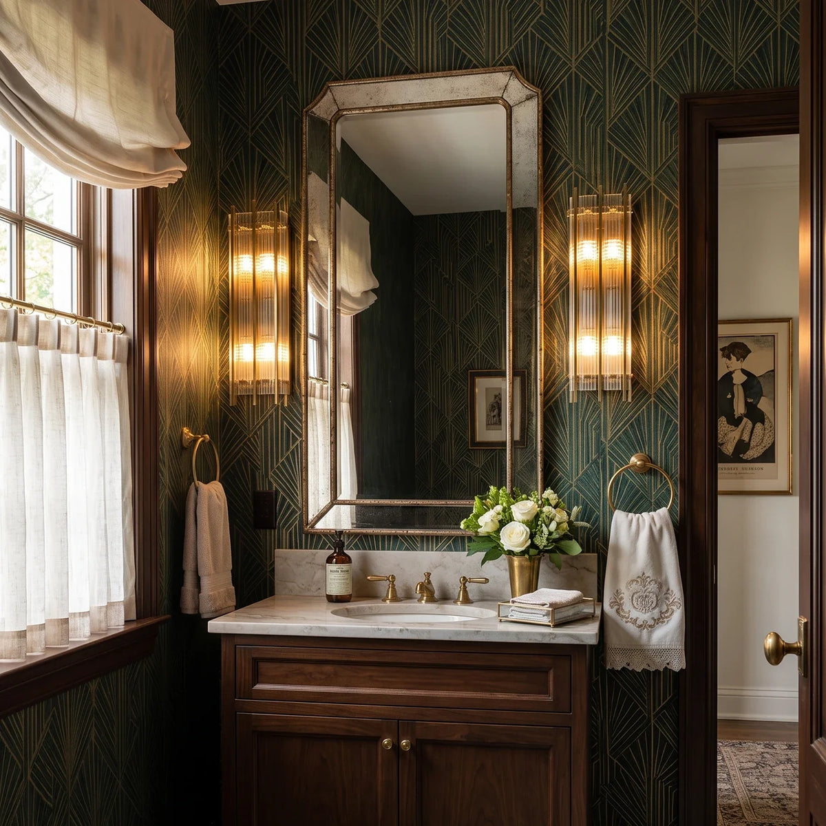 Fluted Glass Rod Wall Sconce – Glass detail 7