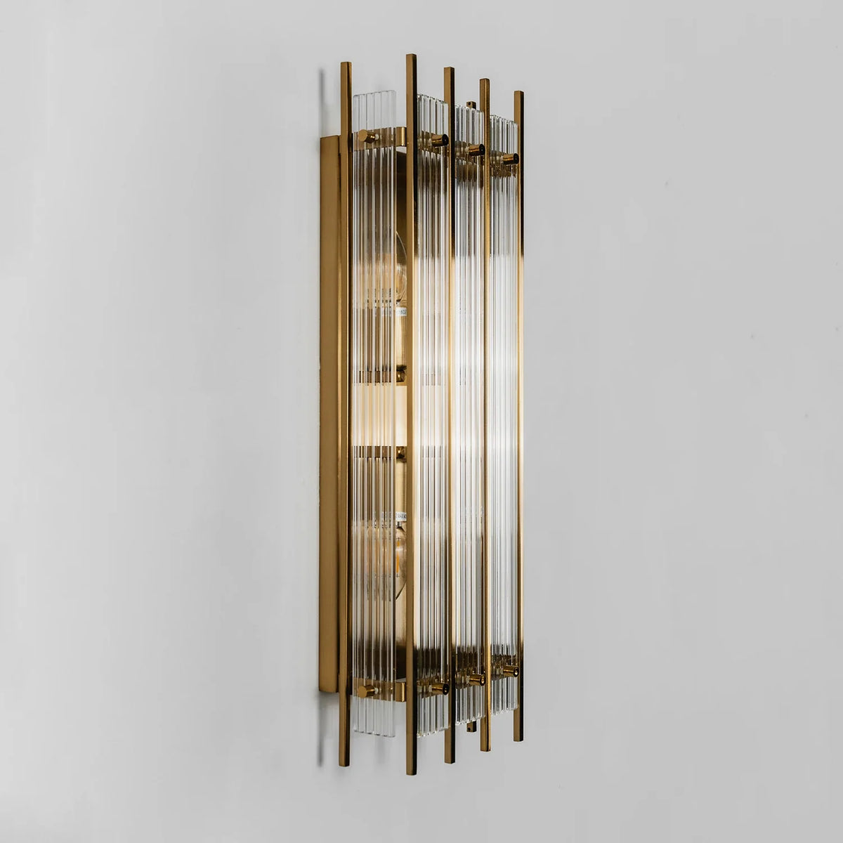 Fluted Glass Rod Wall Sconce – Glass detail 30