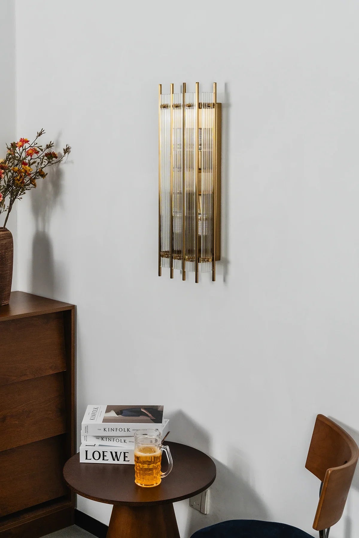 Fluted Glass Rod Wall Sconce – Glass detail 21