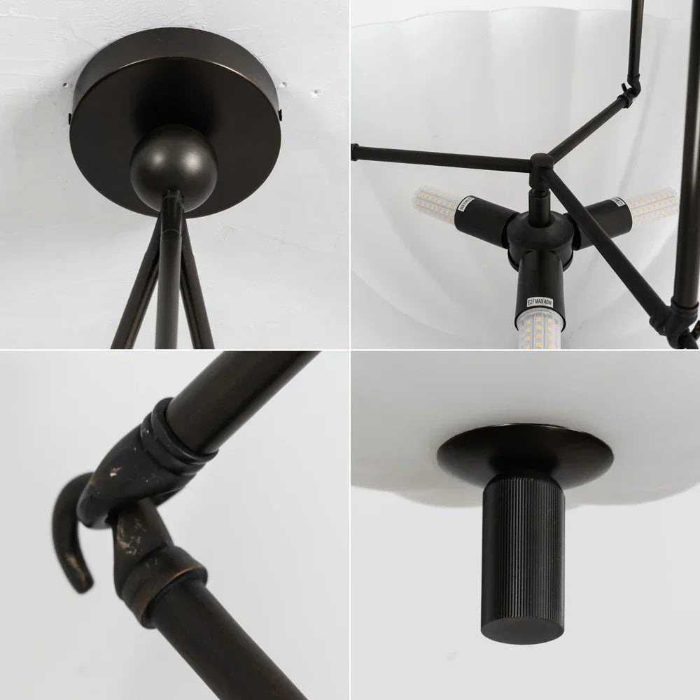Fluted Glass Volare Scalloped Pendant Lamp – Glass detail 19
