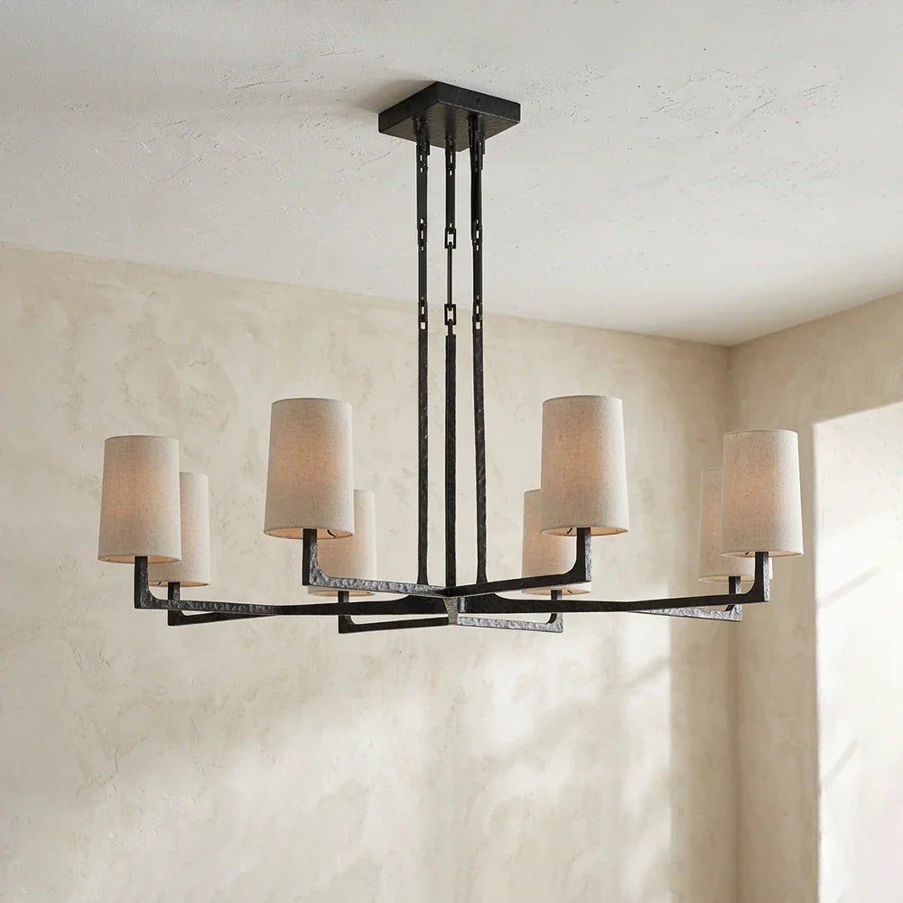 Garrick Hammered Brass Chandelier – Brass detail 25