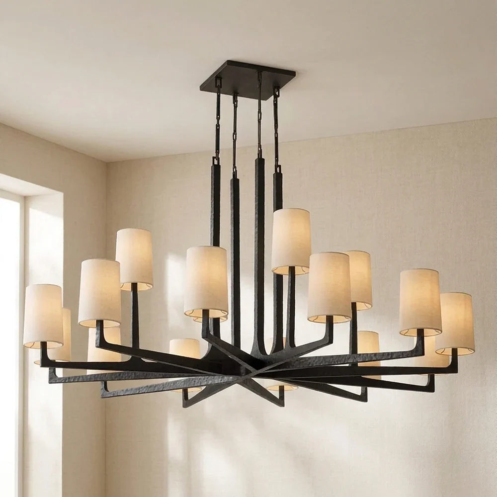 Garrick Hammered Brass Chandelier – Brass detail 28