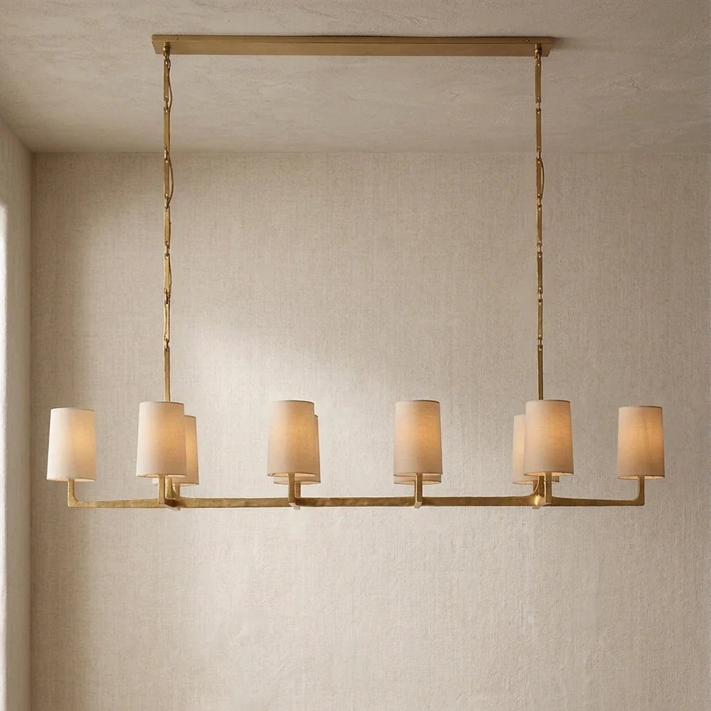 Garrick Hammered Brass Chandelier – Brass detail 33