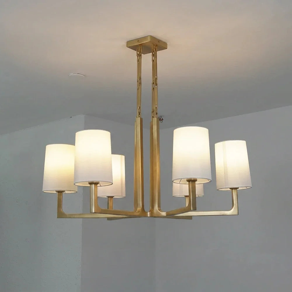 Garrick Hammered Brass Chandelier – Brass detail 22