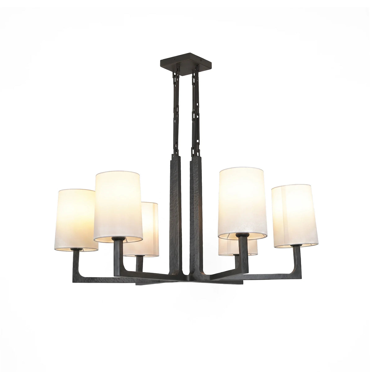 Garrick Hammered Brass Chandelier – Brass detail 37