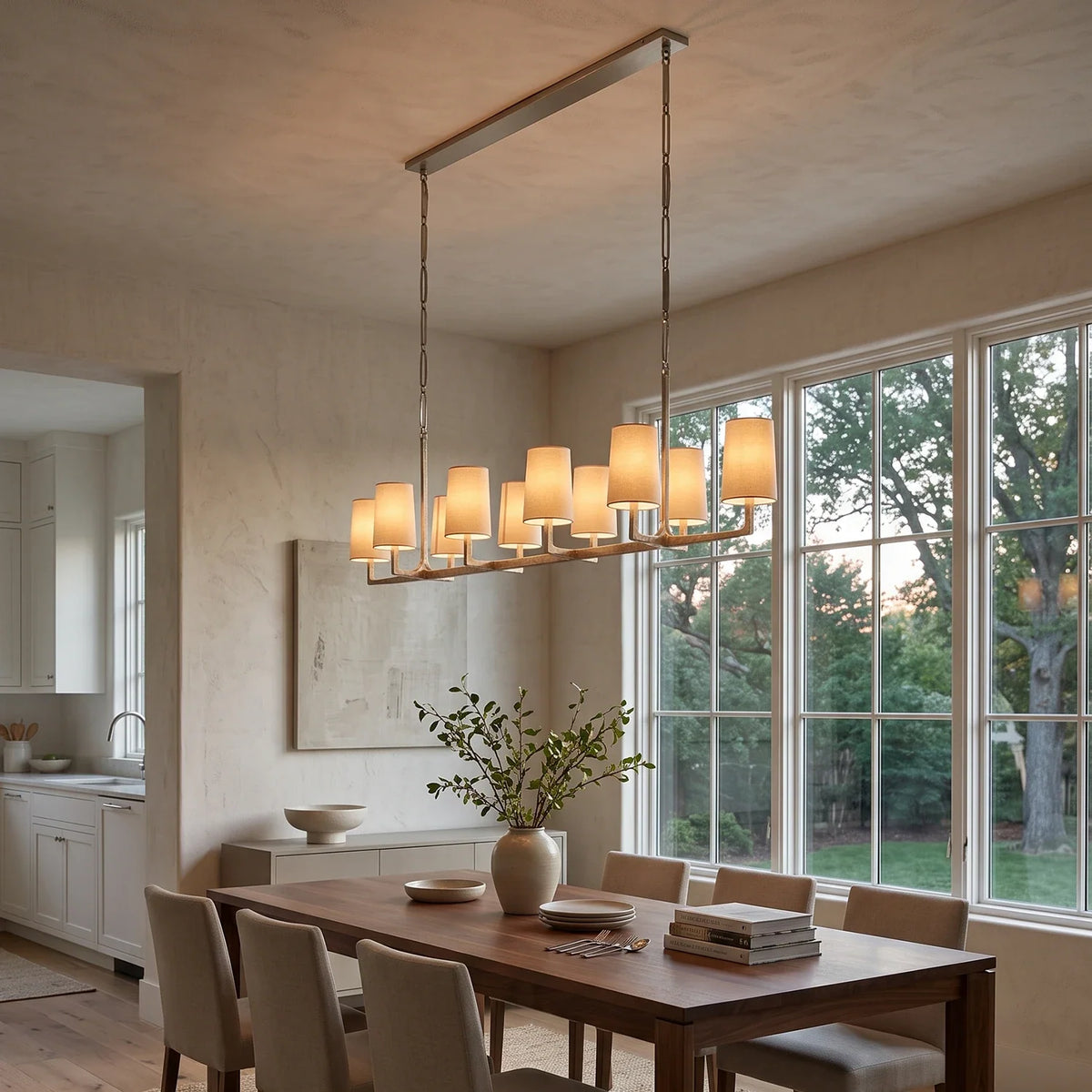 Garrick Hammered Brass Chandelier – Brass detail 6