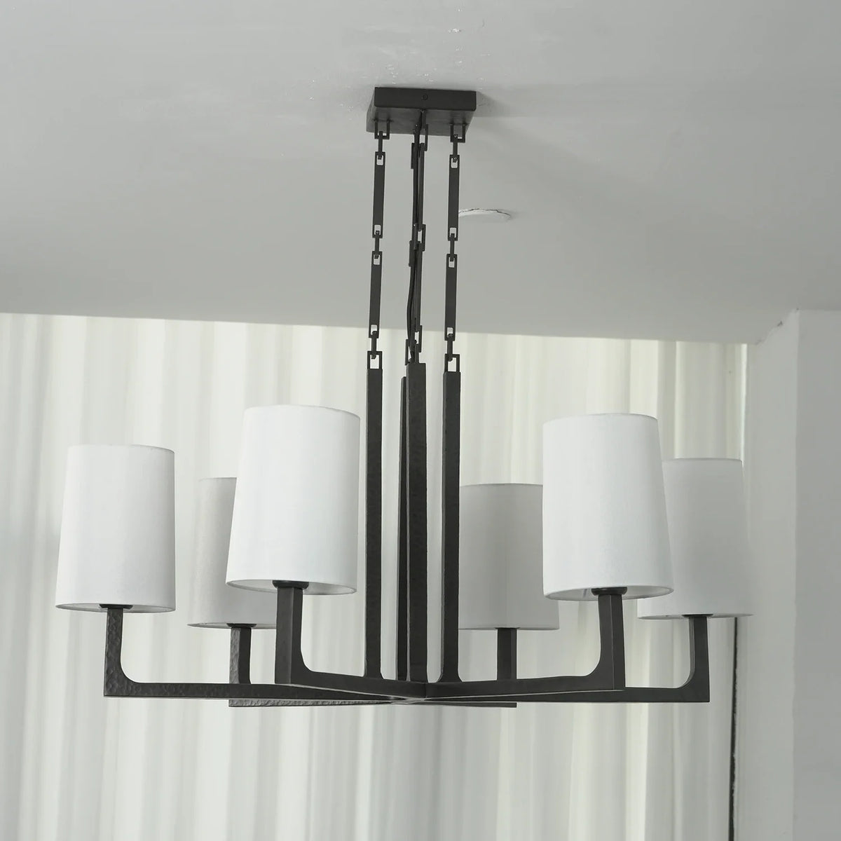 Garrick Hammered Brass Chandelier – Brass detail 19
