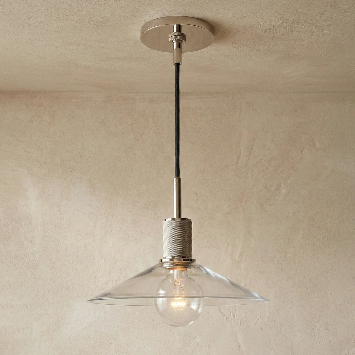 Geometric Transparent Glass Pendant Light – Glass detail 22