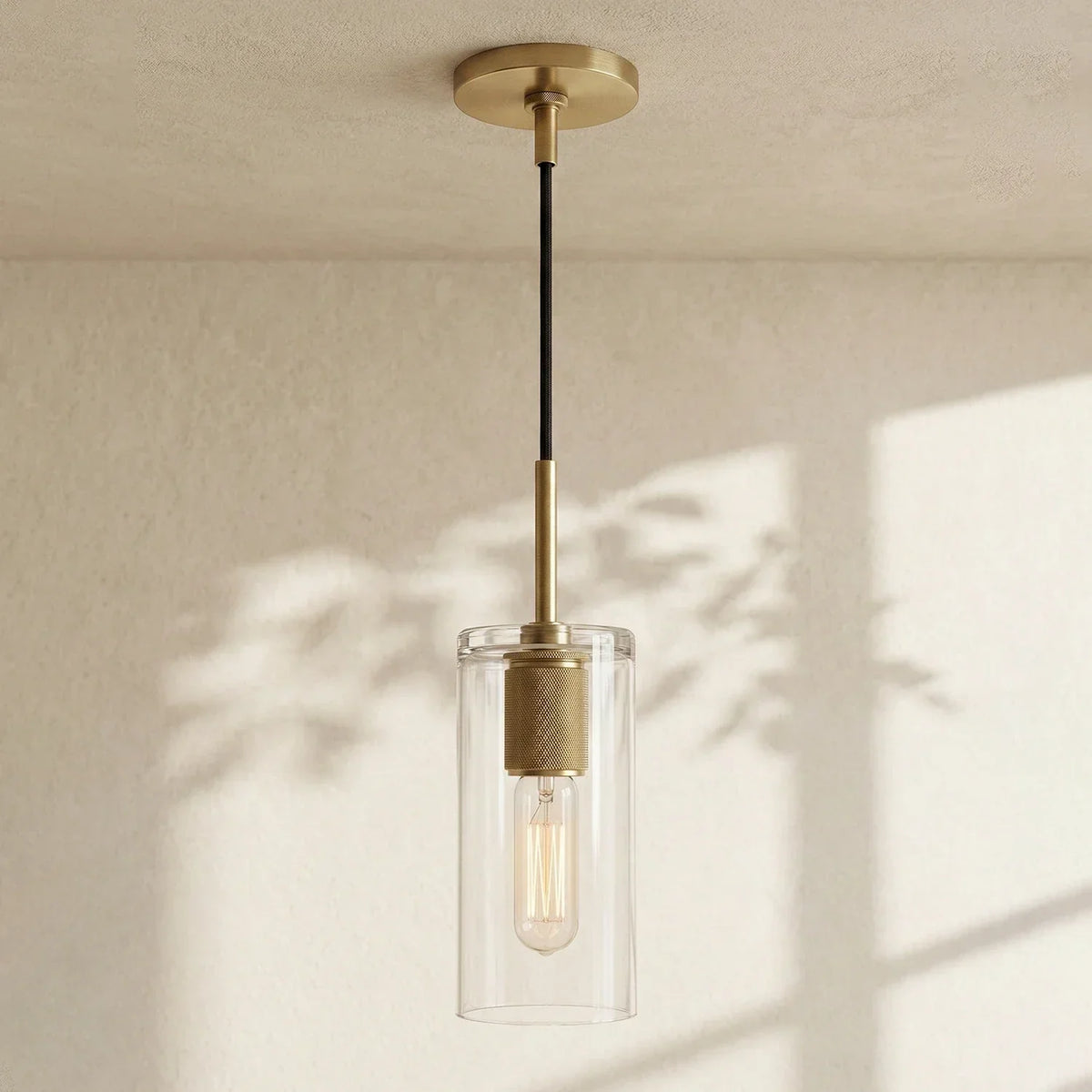 Geometric Transparent Glass Pendant Light – Glass detail 16