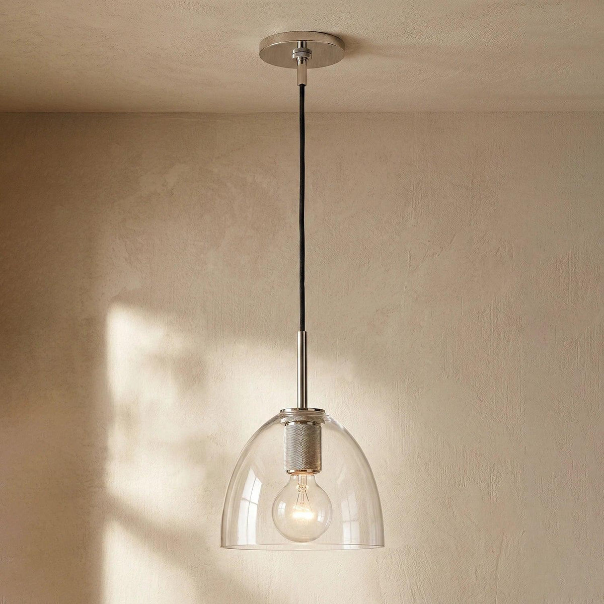 Geometric Transparent Glass Pendant Light – Glass detail 19