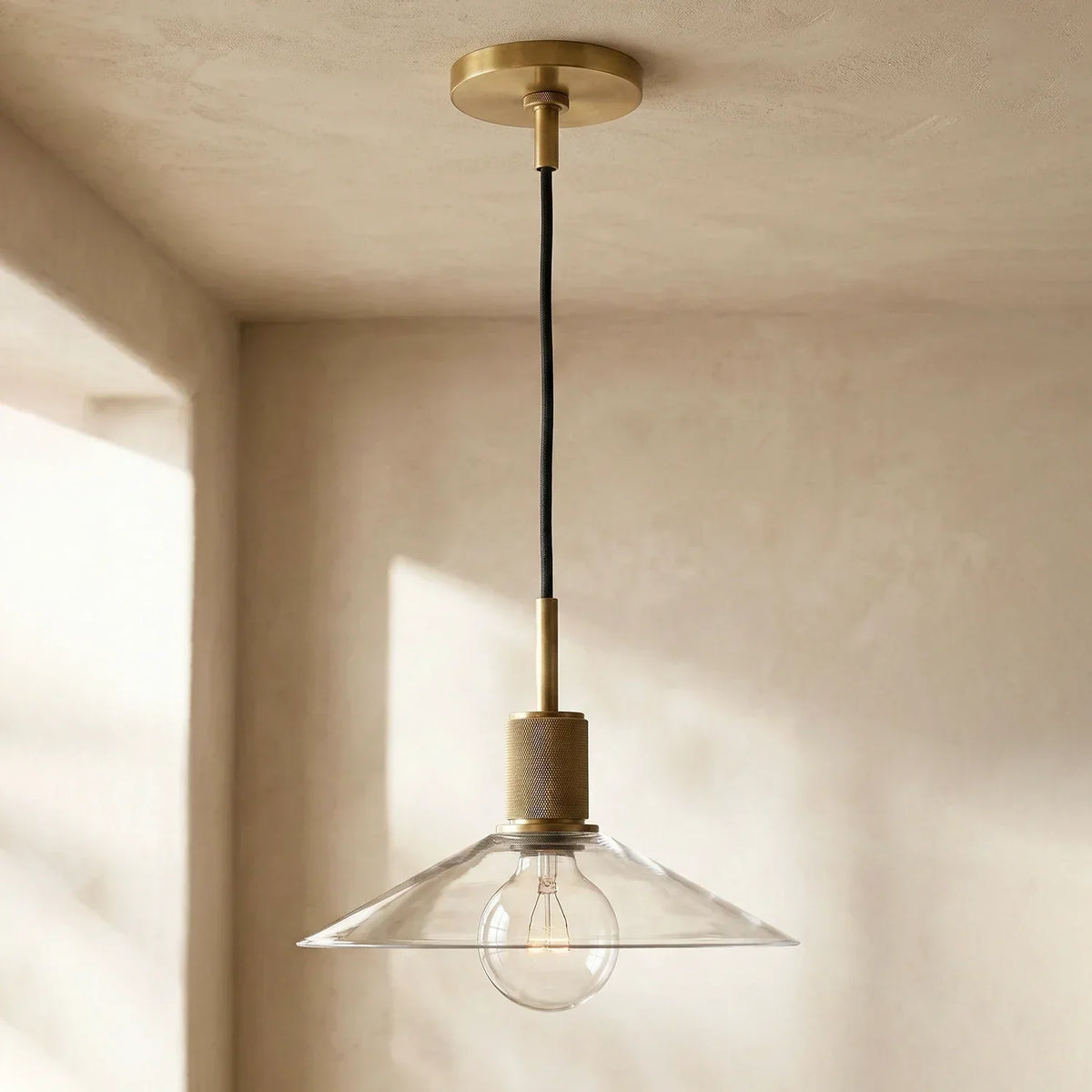 Geometric Transparent Glass Pendant Light – Glass detail 20