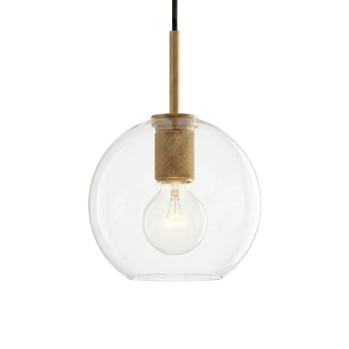 Geometric Transparent Glass Pendant Light