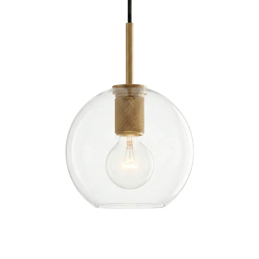 Geometric Transparent Glass Pendant Light