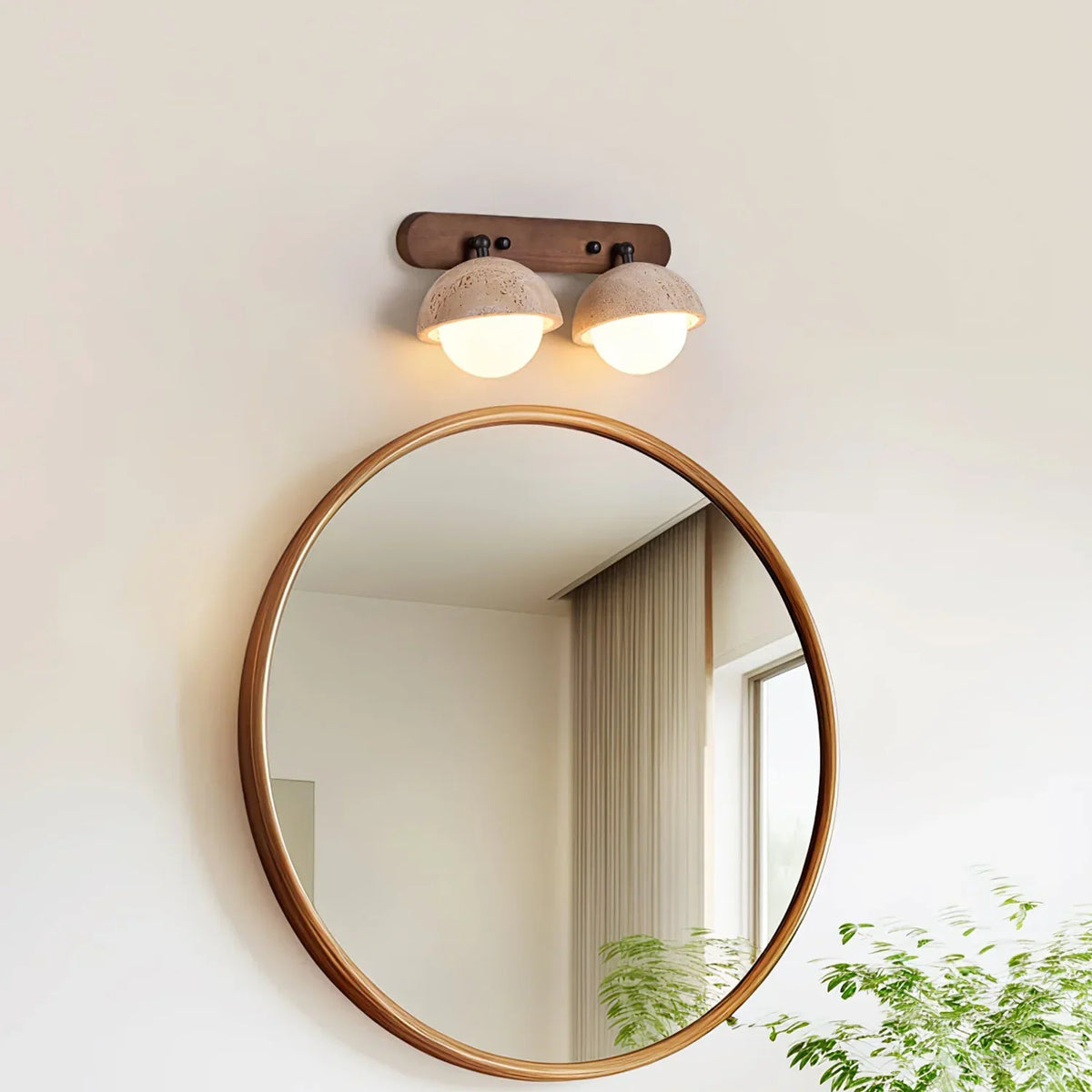 Globe Pecherna Travertine Wall Sconce – Travertine detail 5