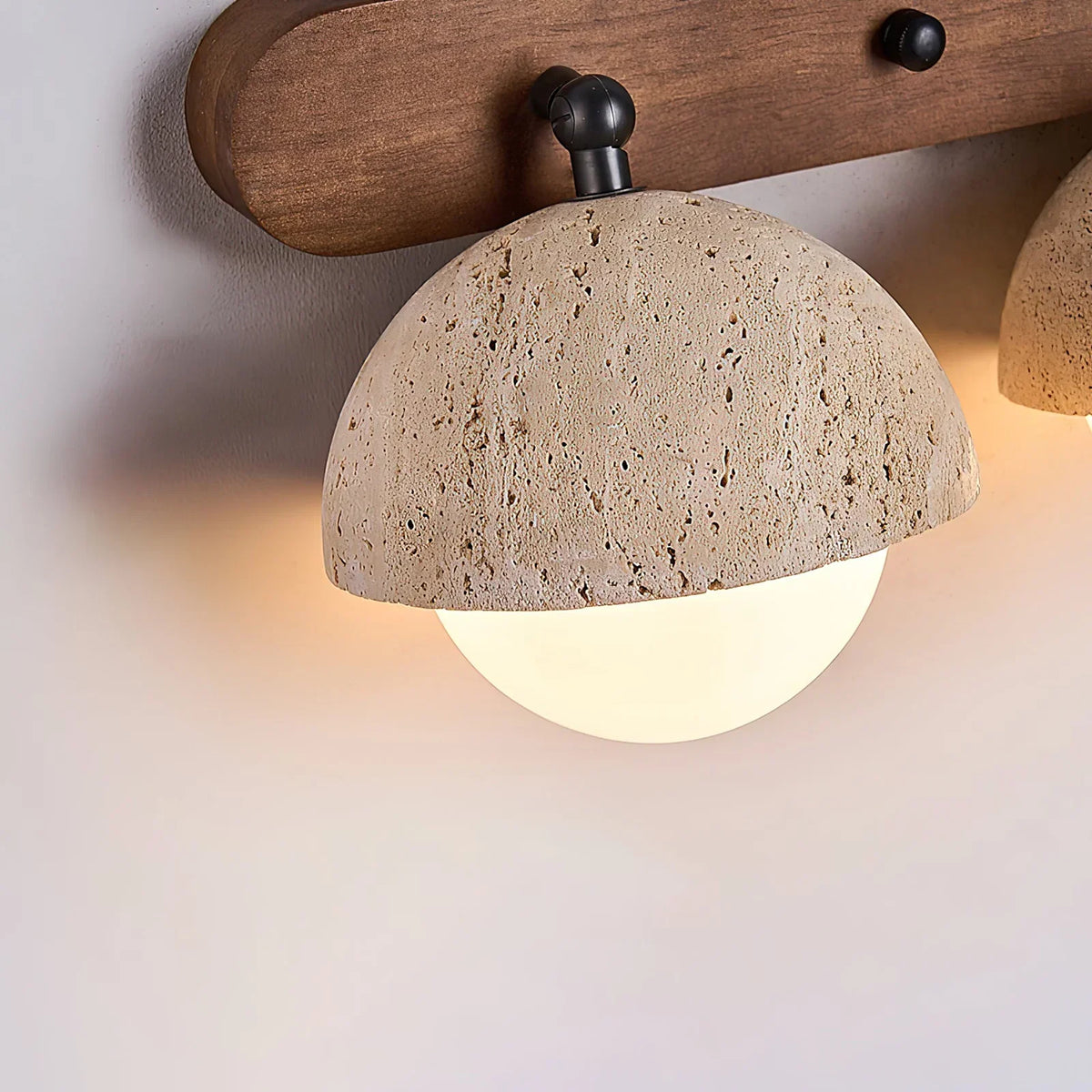 Globe Pecherna Travertine Wall Sconce – Travertine detail 15