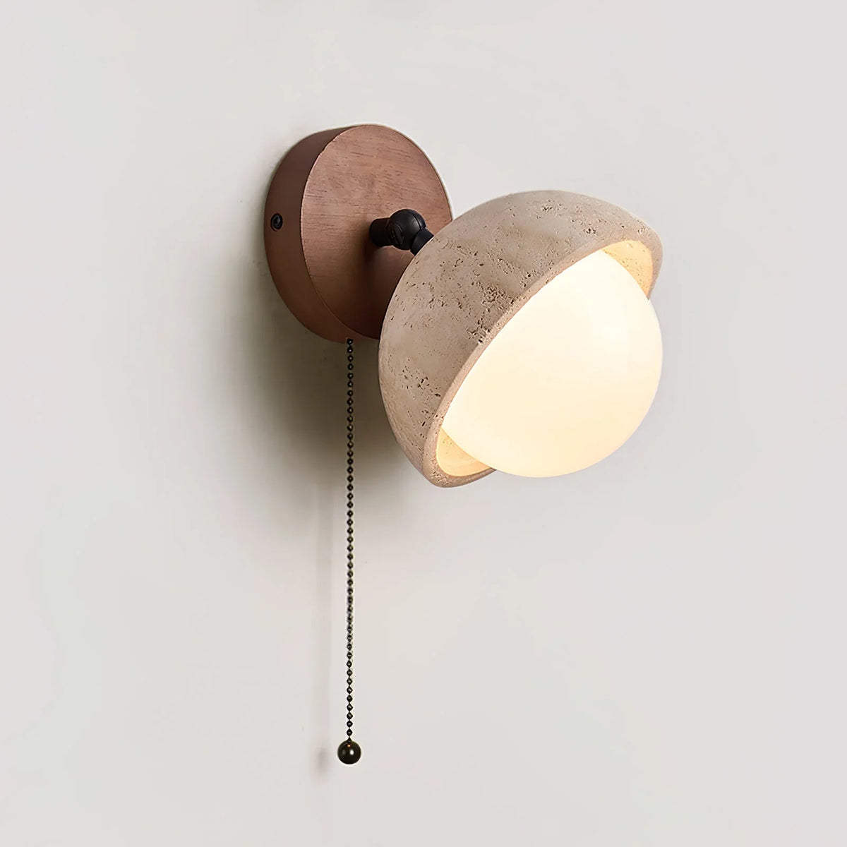 Globe Pecherna Travertine Wall Sconce – Travertine detail 16