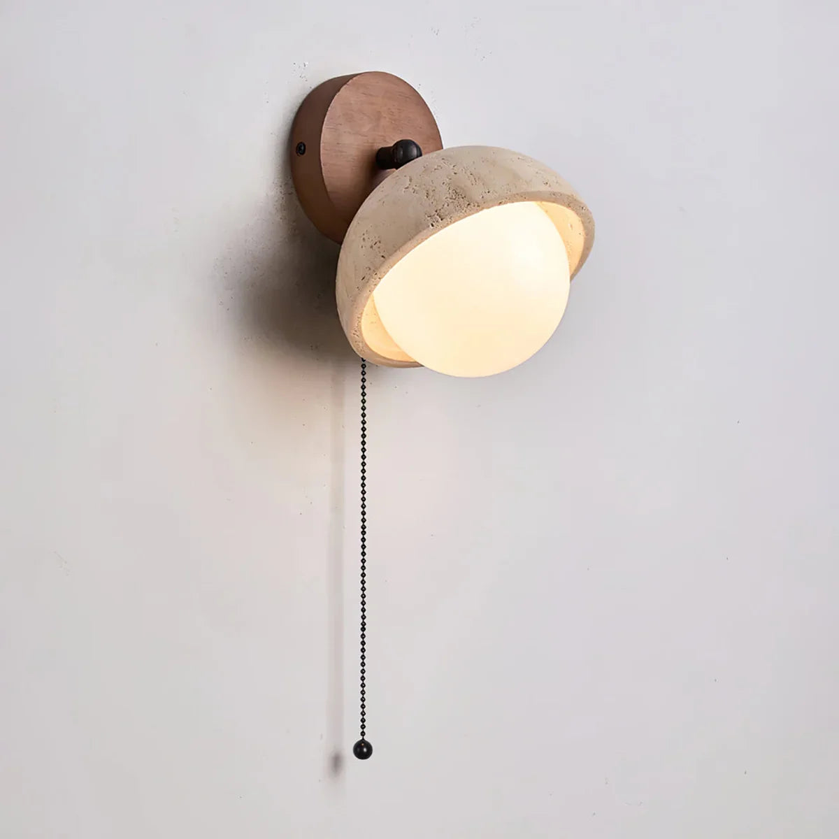 Globe Pecherna Travertine Wall Sconce – Travertine detail 17