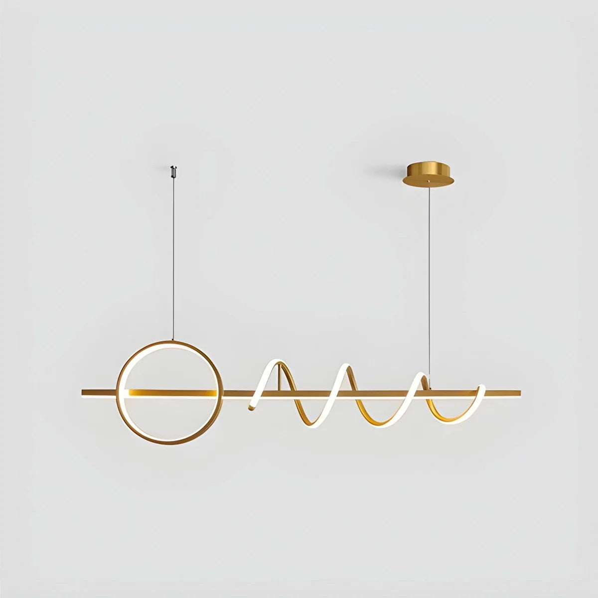 LED Minimalist Long Pendant Light for Kitchen Island – detail 11