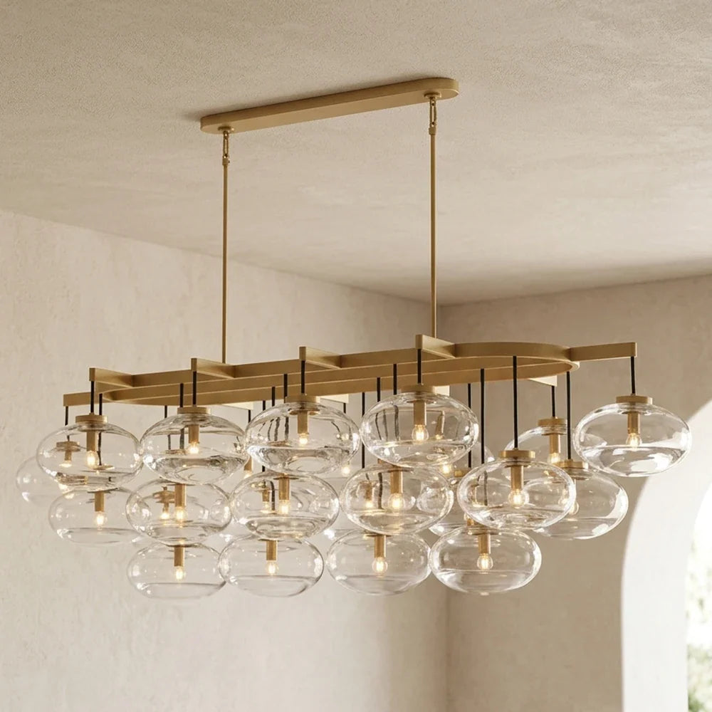 Halden Smoked Glass Cluster Chandelier – Glass detail 41