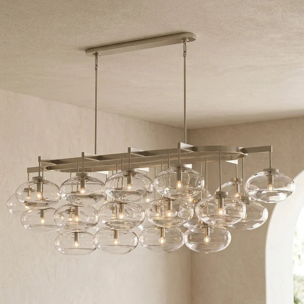 Halden Smoked Glass Cluster Chandelier – Glass detail 43