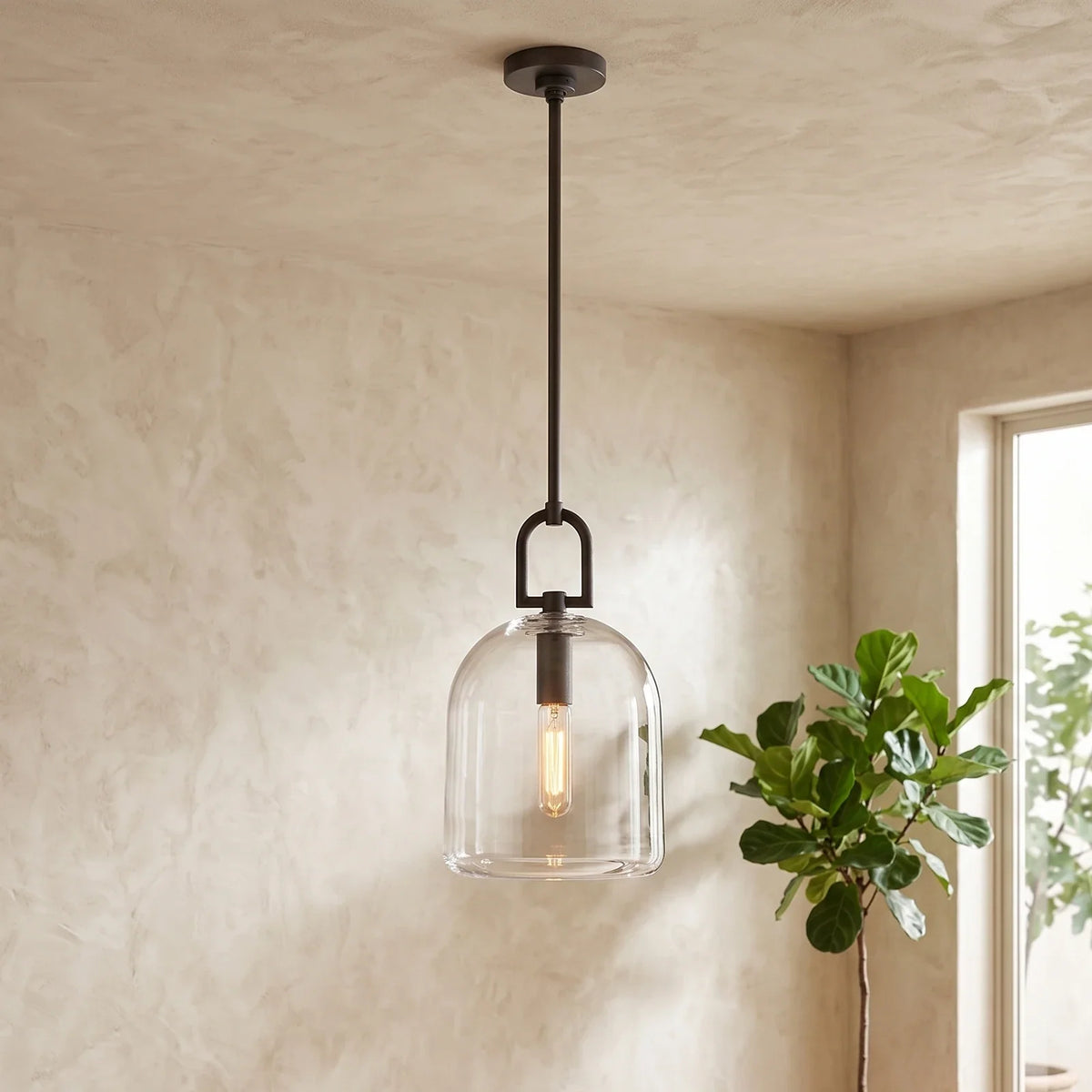 Halden Stirrup Clear Glass Crystal Pendant Light – Crystal detail 16