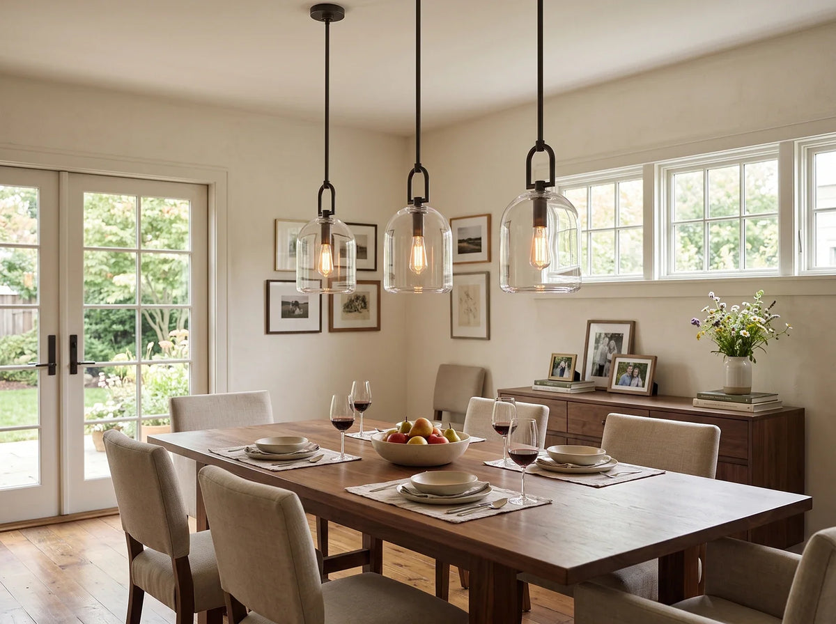 Halden Stirrup Clear Glass Crystal Pendant Light – Crystal detail 3