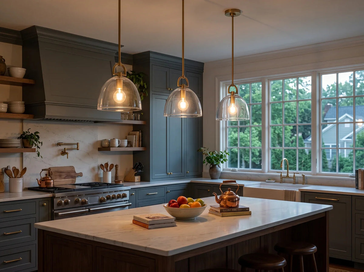 Halden Stirrup Clear Glass Crystal Pendant Light – Crystal detail 4