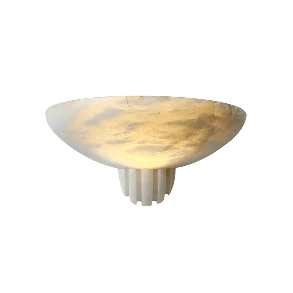 Half-Moon Rare Alabaster Art Wall Lamp – Alabaster detail 12