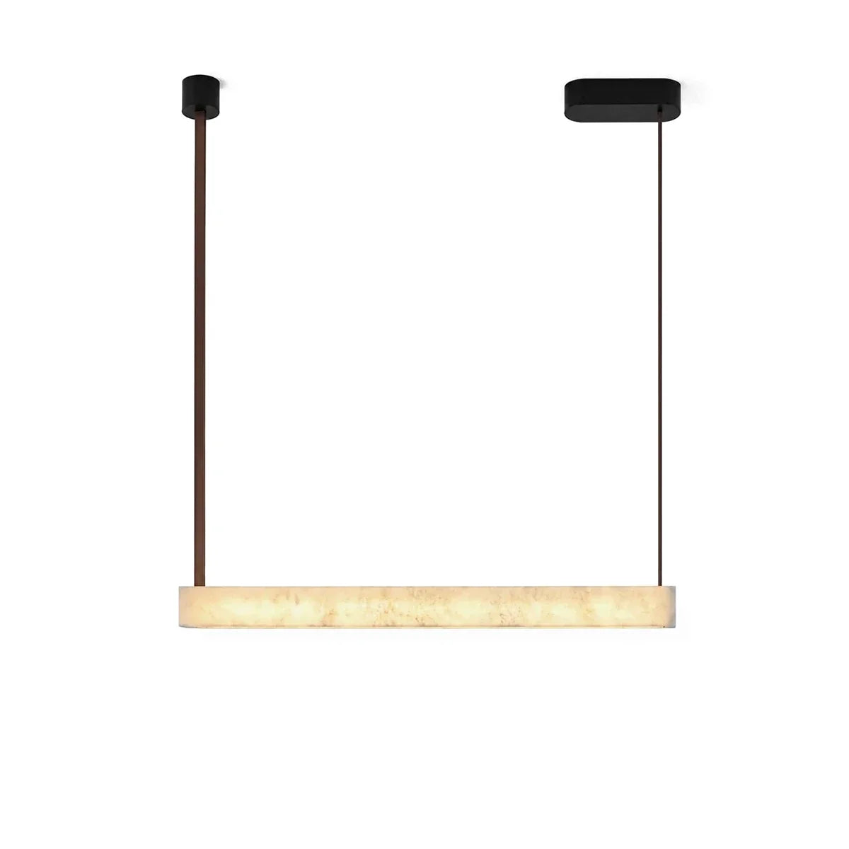 Halia Alabaster Linear Tube Chandelier – Alabaster detail 11