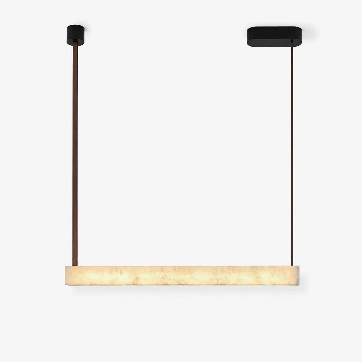 Halia Alabaster Linear Tube Chandelier – Alabaster detail 10
