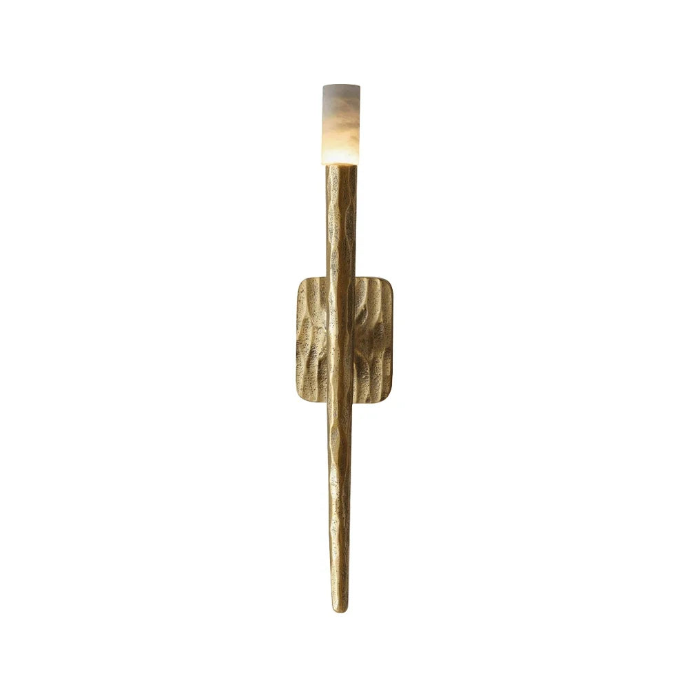Hammered Torch Alabaster Wall Light – Alabaster detail 29