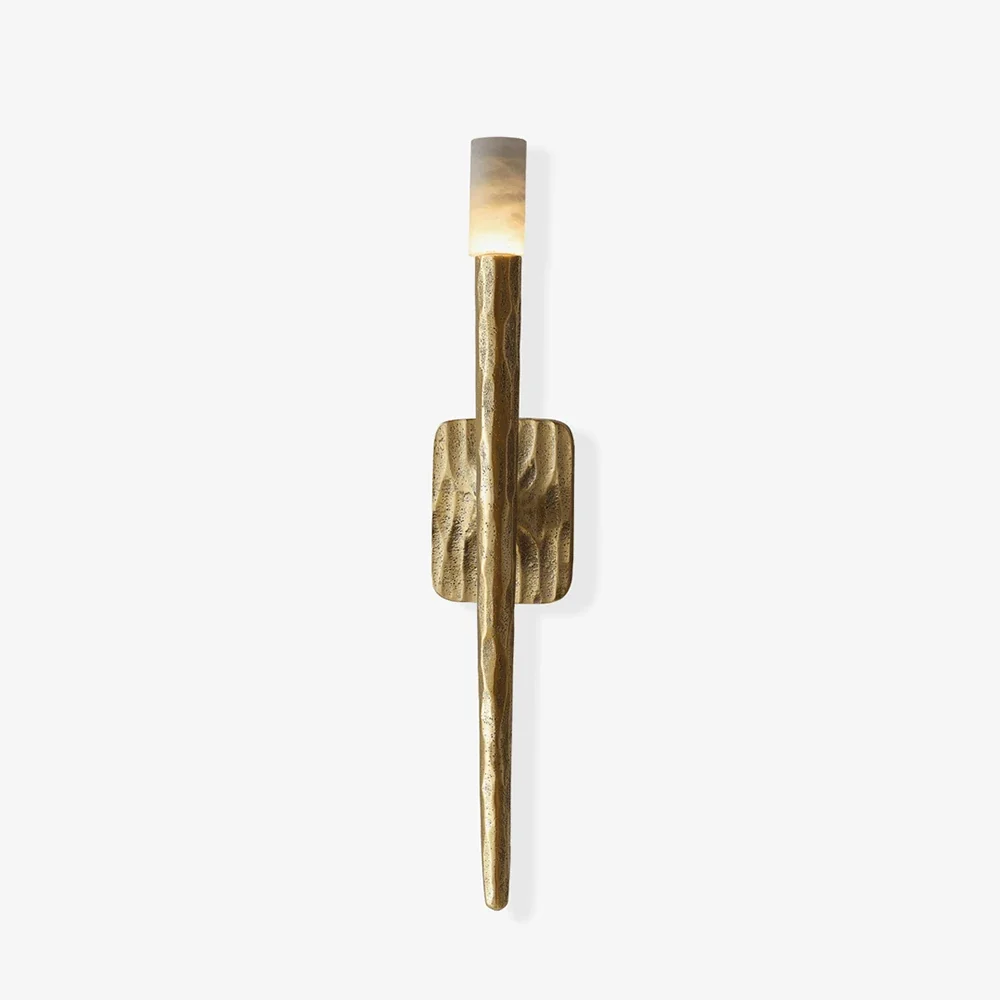 Hammered Torch Alabaster Wall Light – Alabaster detail 28