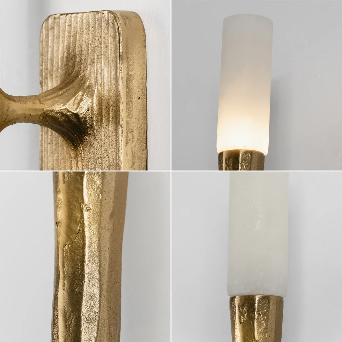 Hammered Torch Alabaster Wall Light – Alabaster detail 19